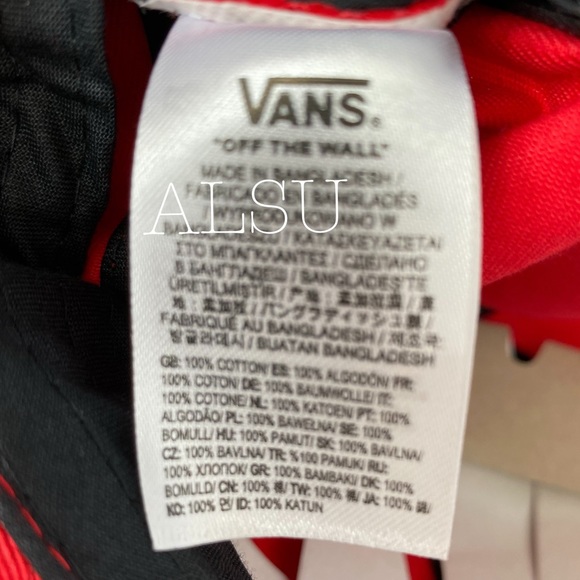 VANS x Baker Jockey Cotton SnapBack Red Unisex - Picture 6 of 7